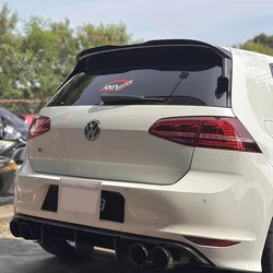 For Volkswagen Golf Mk7 Mk7.5 GTI R R-Line 2012-2020 MAXTON Style Rear Spoiler Cap Rear Roof Lip Spoiler Splitter Wing Tuning