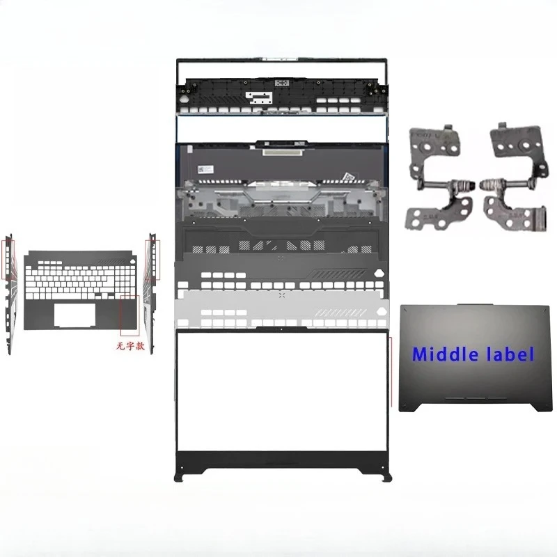 New suitable for TUF Gaming FX507 FX507Z FA507 FA507Z laptop LCD back cover/front panel/hinge/bottom cover palm rest ABCD Cover