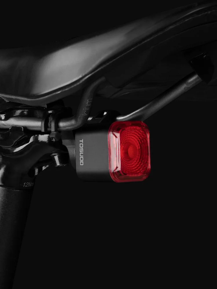 AliExpress TOSUOD Brake Sensing Bike Tail Light Digital Power Display Auto Start Stop Safety Rear Light Long Endurance USB Rechargeable