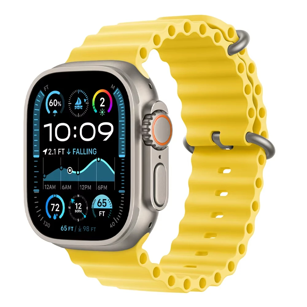 Oceaanband voor Apple Watch-banden Ultra 3 2 49 mm 44 mm 40 mm 41 mm 45 mm 42 mm 46 mm Sportarmband iWatch-serie 11 10 9 8 7 6 5 Se 3