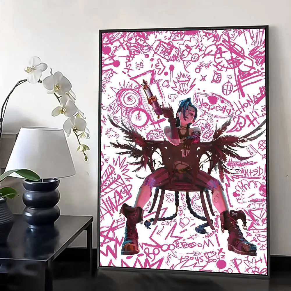 ملصق أنيمي كلاسيكي J-jinx عالي الدقة جدار لاصق مقاوم للماء لغرفة المعيشة المنزلية وغرفة النوم والديكور الجمالي #6