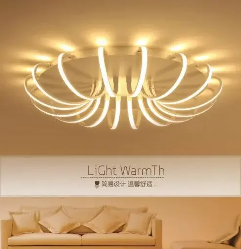 White High Power LED Ceiling chandelier For Living Room Bedroom Home  Modern Led Chandelier Lamp Fixture