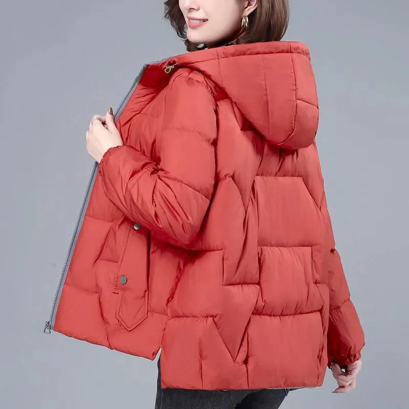 

2023 New Warm Thickened Cotton-Padded Clothes For Women Winter Korean Version Temperament Is Thin Meat-Covering Cotton Clothes