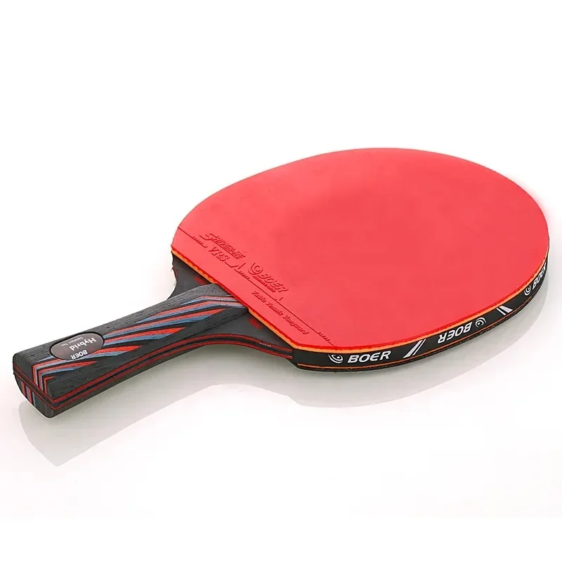 

6 Star Professional Table Tennis Racket Carbon Ping Pong Racket Paddle Double Face Pimples Ping Pong Bat with Storage Bag