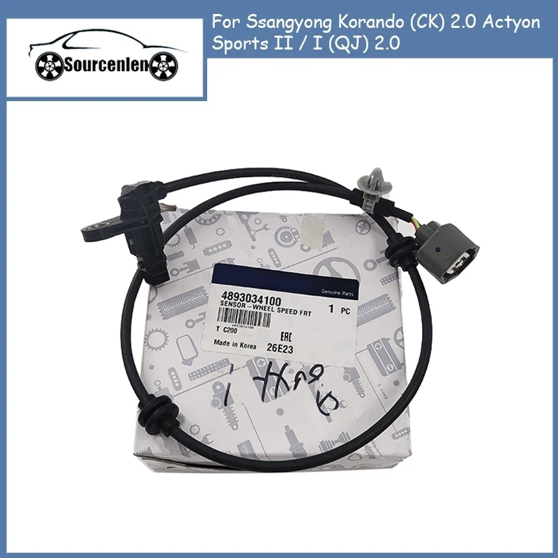 

Original 48930-34100 4893034100 Front Wheel hub Speed Sensor for Ssangyong Korando (CK) 2.0 Actyon Sports II / I (QJ) 2.0