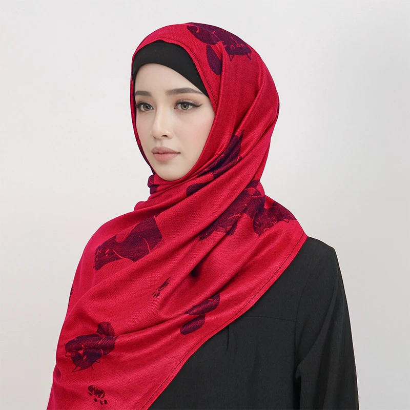 

Пашмина, богемный шарф-хиджаб, длинный мусульманский кашемировый платок, женский платок, мягкий тюрбан, повязка на голову, зимняя женская повязка на голову, люксовый бренд