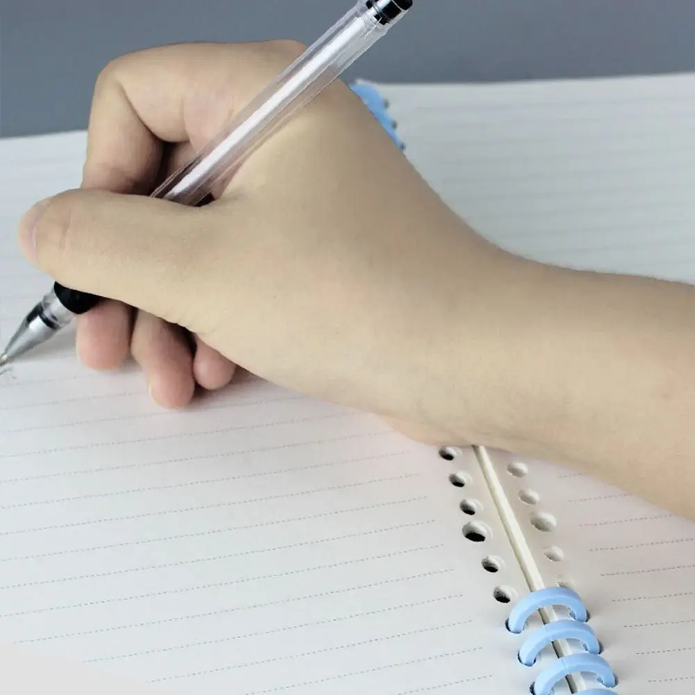 10PCS 6-Ring Binding Spines Combs 6 Holes Loose Leaf Binder Book Rings for Notebook Planners Diary Photo Album Expansion Ring