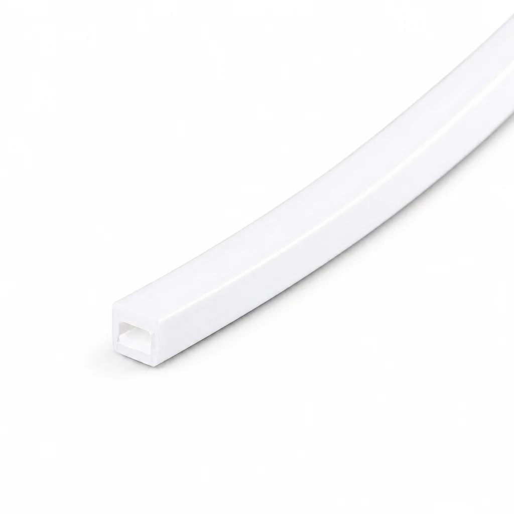 Decor Lighting Solution - 5M 6×6mm White Silicone Front-Illuminating Silicone