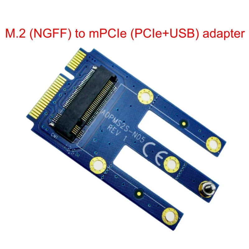 

NGFF M.2 Key B To Mini PCIe Mini PCI-E Adapter For 3G 4G Moudle M2 to Mini Pcie For ME906E EM12G EM7345 ME936 EM7455
