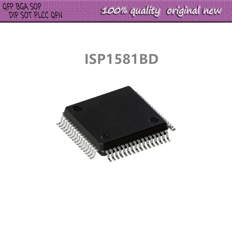 5Pcs/Lot  ISP1581 ISP1582B ISP1581BD QFP-64