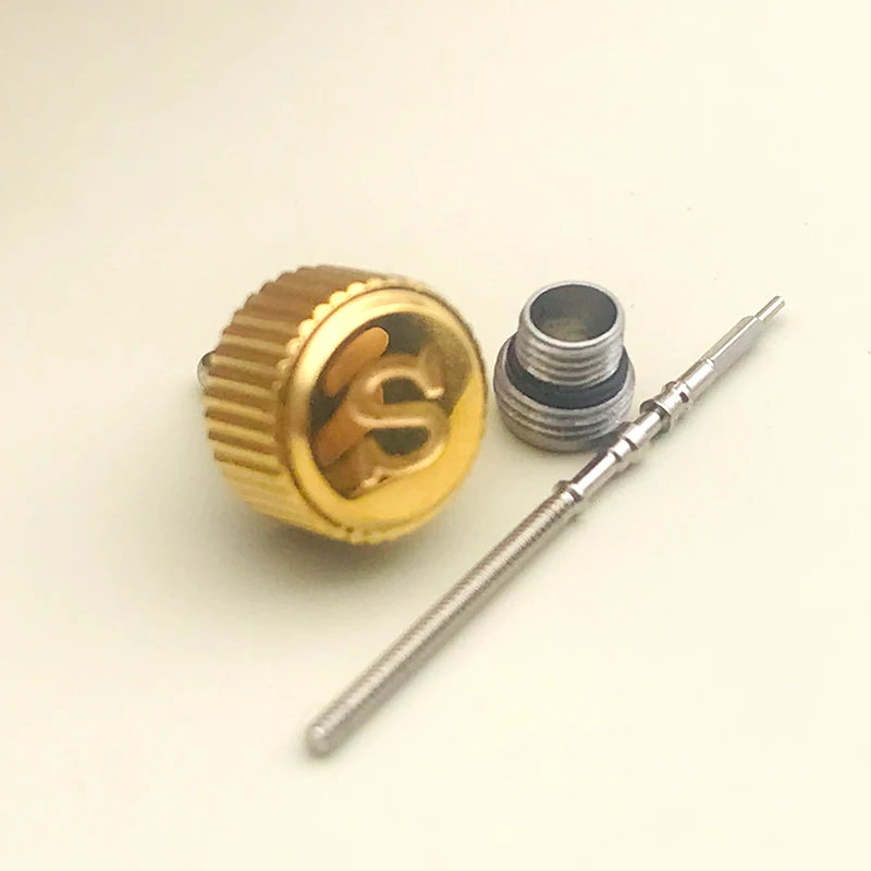 เคสใส่นาฬิกา Seiko SKX007 SRPD สลักลายสัญลักษณ์สีแดงสำหรับการเคลื่อนไหวของ nh36 nh35ประกอบด้วยก้านท่อรูปมงกุฎ