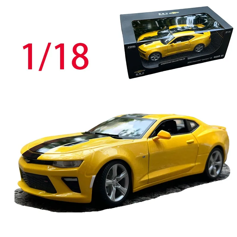 

Diecast 1/18 Scale Chevrolet Alloy Car Model Chevrolet Camaro RS Play Vehicles Toys for Boys Original Box 2016