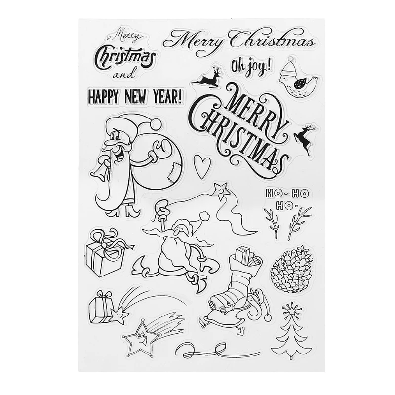 Transparent Silicone Stamps Scrapbooking Decorative Stampers for DIY Crafts