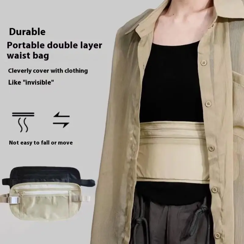 

Invisible Travel Waist Packs Pouch For Passport Money Belt Bag Hidden Security Wallet Gift Travel Bag Chest Pack Money Waist Bag