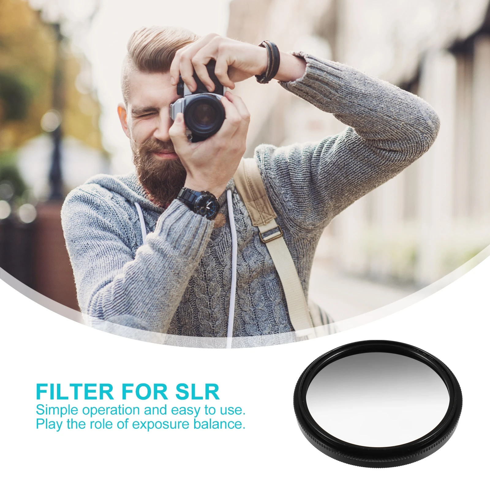 

2Pcs Camera Lens Aluminum Neutral Neutral Density Filter Density Graduated ND for Mirrorless Phone Photography Accessory