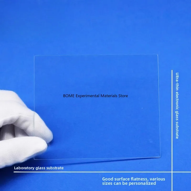 Ultra-Thin Electronic Glass Substrate Soda Lime Glass 80*80mm 1.1 2mm Thick Coating