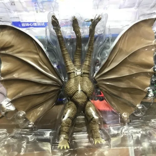 Imagen 2 del producto 30cm Godzilla: Rey de los monstruos rey Ghidorah dragón de tres cabezas figuras de acción juguetes colección regalos SHF SHM