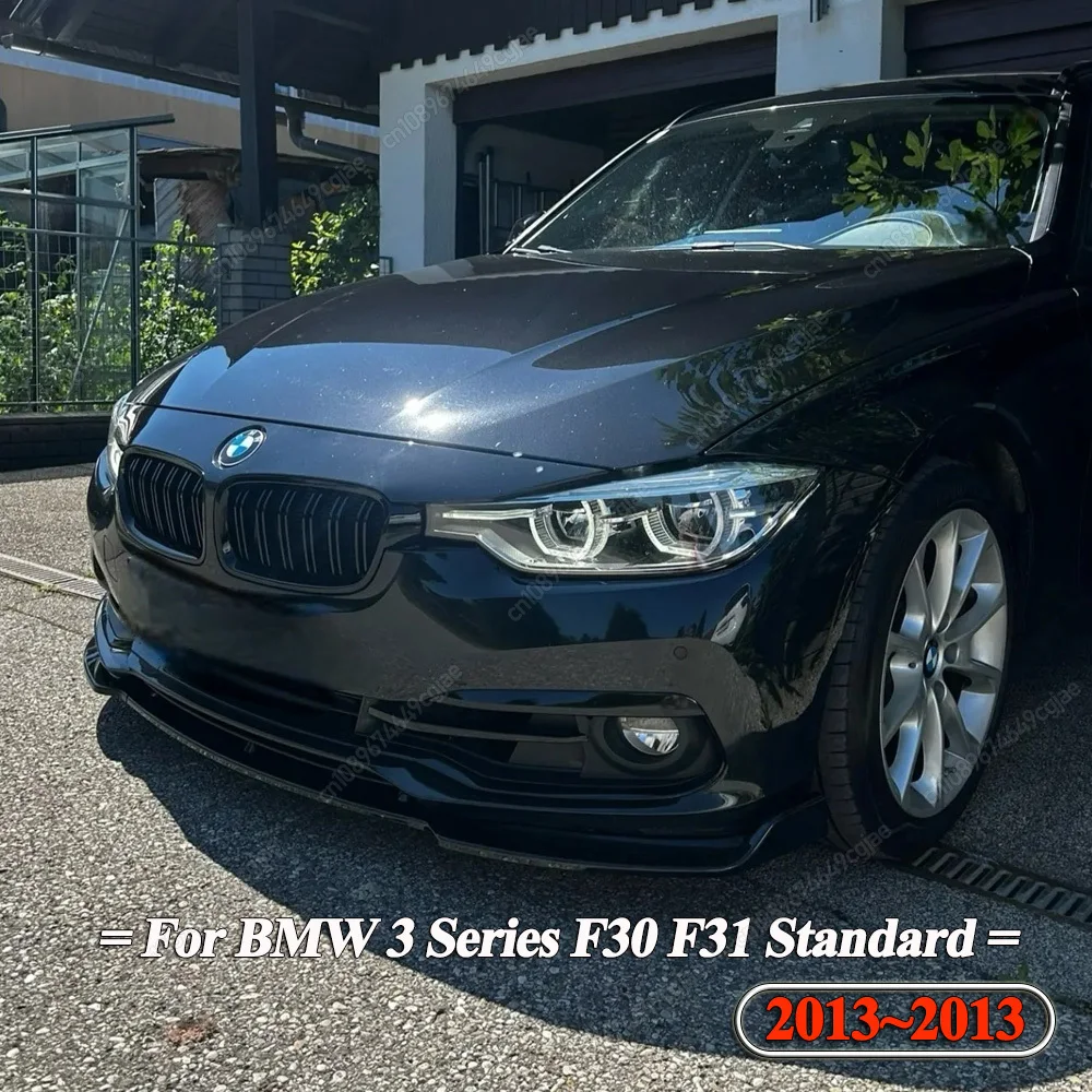 3PCS Front Bumper Lip Spoiler Splitter Diffuser For BMW F30 F31 335i 330d 325d 320i 328i Non M Sport 2013-2019 Bodykits Tuning