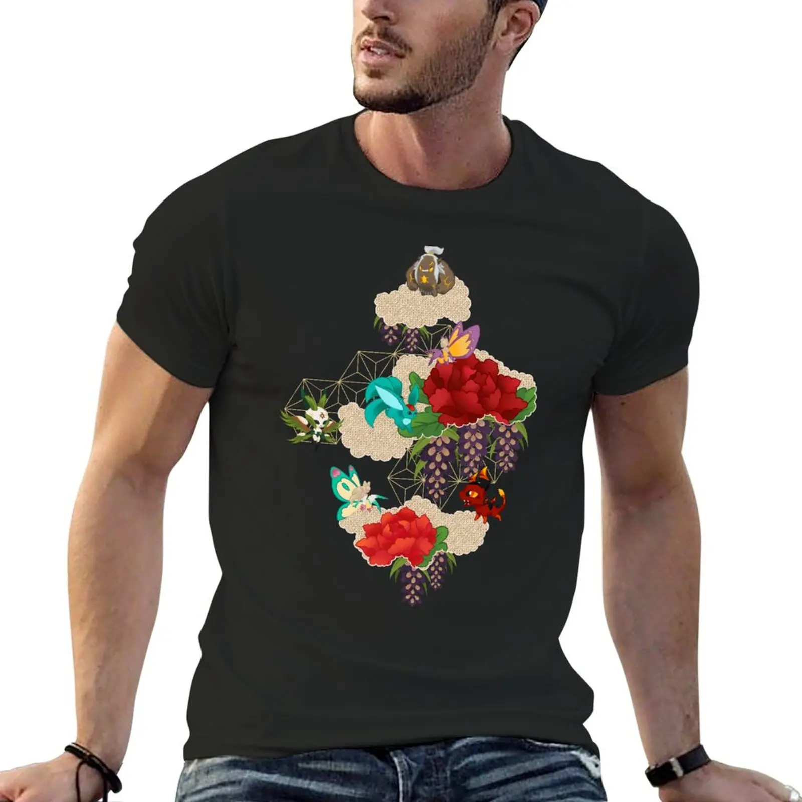 

Arcanist Love - a Japanese inspired original art of all of your favorite summons! T-Shirt summer tops cotton t shirt men