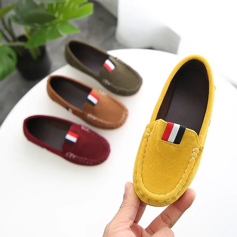 Fashion Boys Shoes Kids Children Soft Flats Sneakers Casual Shoes For Toddler Big Boy Classical Design British All-match Loafers