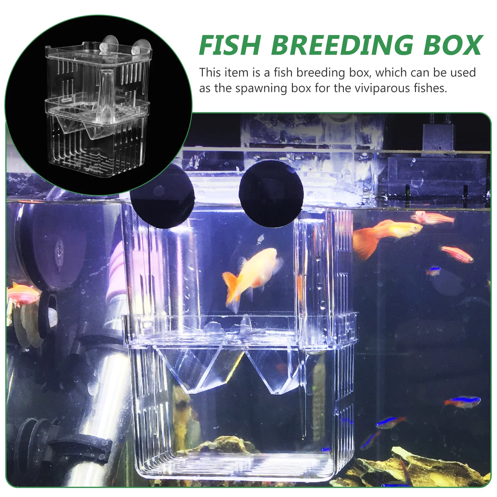 Hanging Incubation Box Fish Breeding Net for Tank Incubator Mesh Aquarium