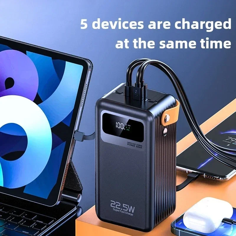 

80000mAh Super Large Capacity Supply Outdoor Portable with Emergency Lights Universal Power Bank Suitable for IPhone Huawei
