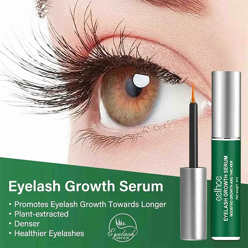 Szybkie Serum na Porost Rzęs 7 Dni Naturalny Wzmacniacz Rzęs Dłuższe Pełniejsze Grubsze Podkręcające Rzęsy Pielęgnacja Oczu Makijaż