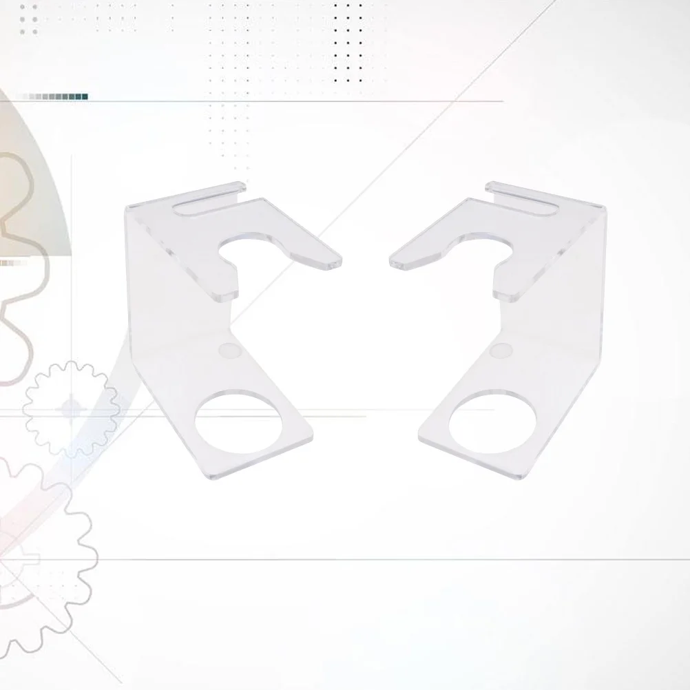 

2Pcs Shaving Brush Holder Elegant Acrylic Prolong Brush Life Dry Professional Barber Tool Razor Stand