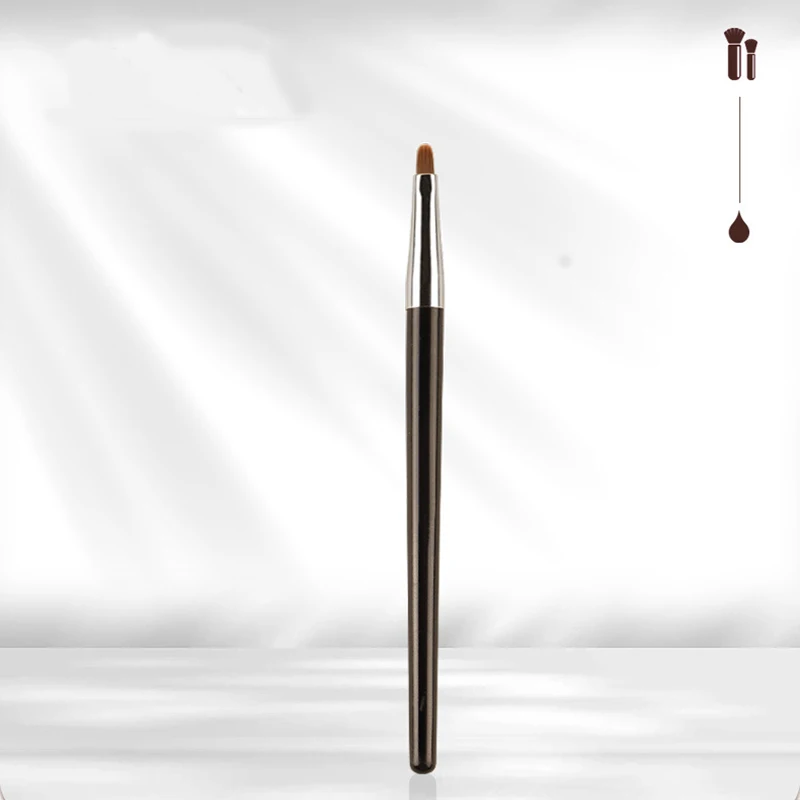 Single Eyeliner Brush Eye Detail Brush Fiber Hair Black Solid Wood Handle Makeup Brush Professional Beauty Tools