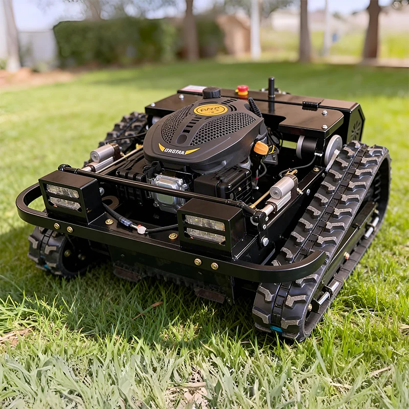 

Track Remote Control Smart Lawn Mower 196cc 15HP Model Shandong Farming Forestry Orchard Self-propelled Weeding