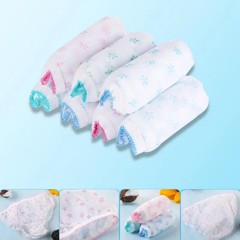 7PCS/Set Disposable Underwear Maternal Pregnant Women Postpartum Waiting Month Supplies Female Large Size Cotton Underwear