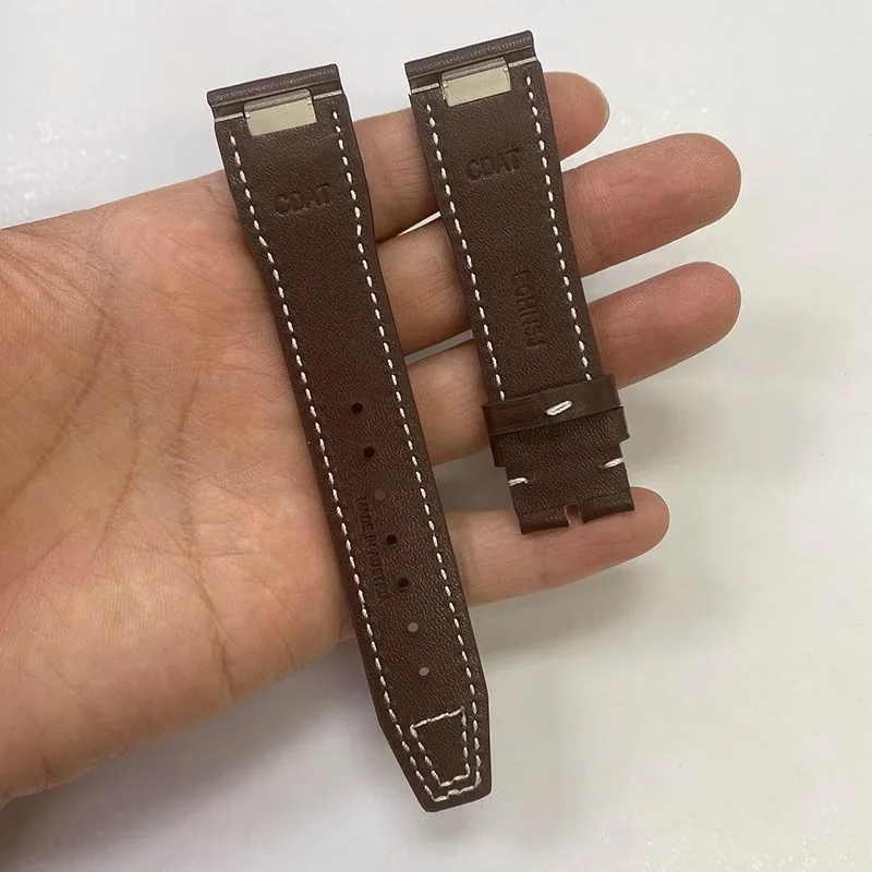 

XIANERSHANG Quick Release Cowhide Watchbands I-W-C PILOT'S WATCHES Original Style Strap 20MM*18MM Handmade Genuine Leather Belt