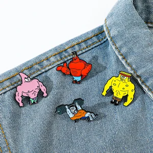 Pin Enamel Kartun Lucu Anime Kawaii Tentakel Squidward Bros Lencana Bintang Patrick untuk Hadiah Aksesori Perhiasan untuk Anak-anak, Teman 6 penjualan terbaik 86 delapan puluh tokoh anime - №