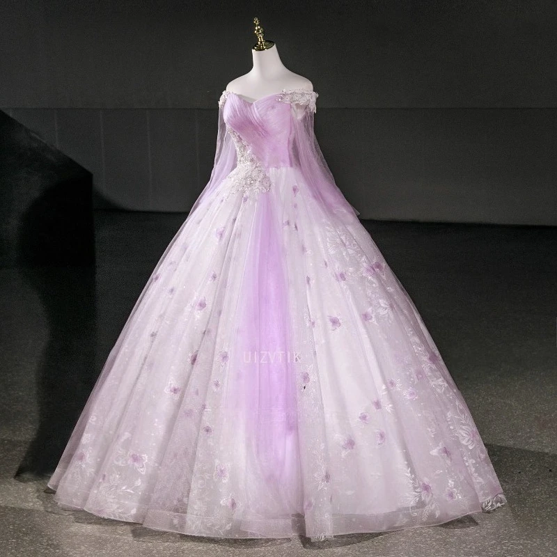 Роскошные вечерние платья, бальное платье, женское милое платье с открытыми плечами и длинными рукавами для выпускного вечера, платья для особых случаев по индивидуальному заказу 2026