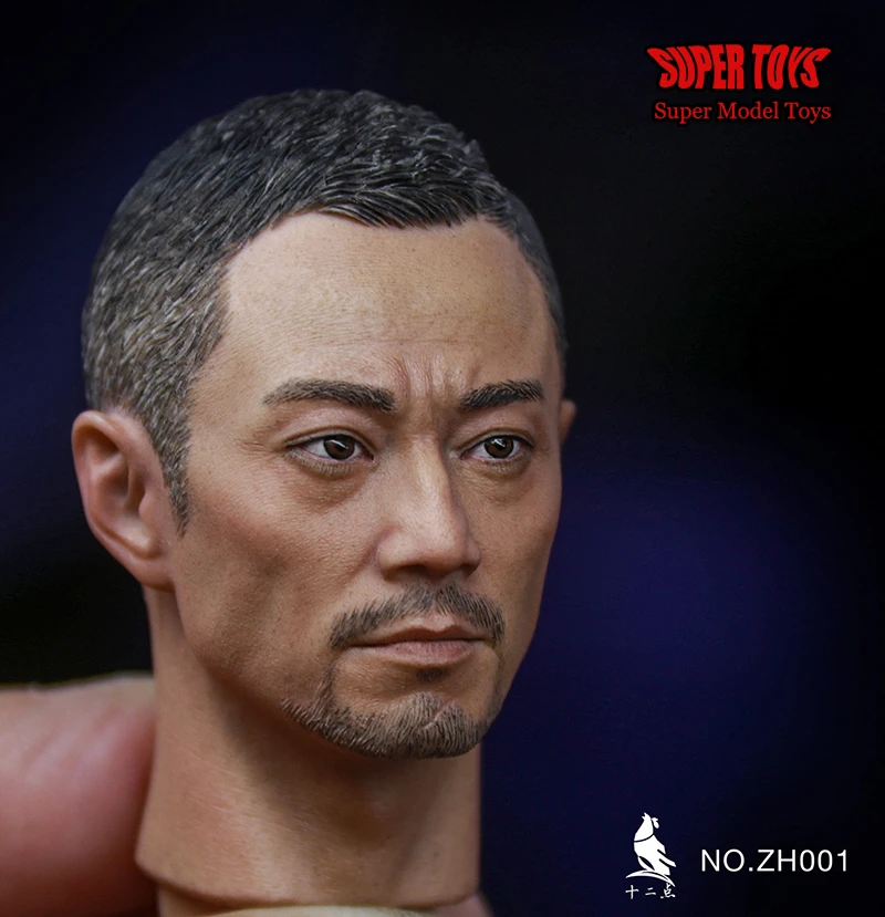 1/6 Scale Figure Accessory Asia Tough Guy Jackson Yee Duan Long Hu Jun Zhang Yi Head Sculpt Carved Model For 12