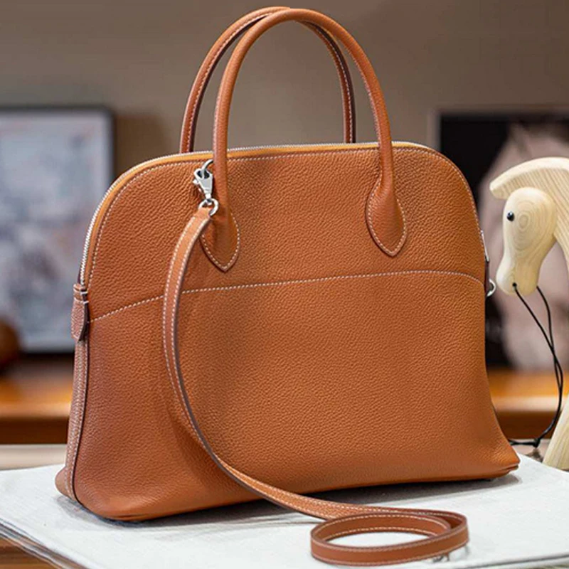 توغو حقيبة نسائية جلدية حقيقية جلد البقر شل حقيبة تنوعا مقبض علوي حقيبة كروسبودي للسيدات الفاخرة اليومية تخفيف المحفظة #1