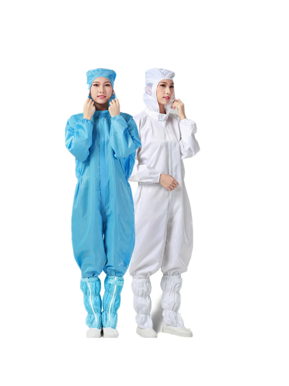 4 farben Schutzhülle Kleidung Saubere Kleidung Anti-statische Mantel Arbeit Tragen Weiß/Blau/Gelb/Rosa 1pc