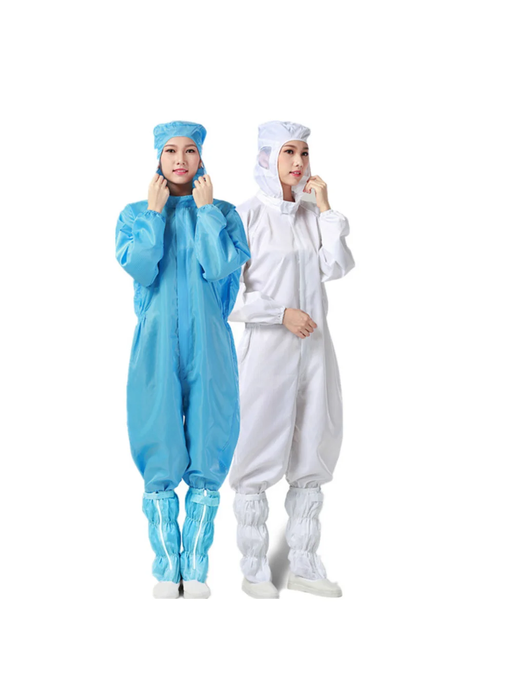 4colors Protective Clothing Clean Clothes Anti-static Coat Work Wear White/Blue/Yellow/Pink 1pc