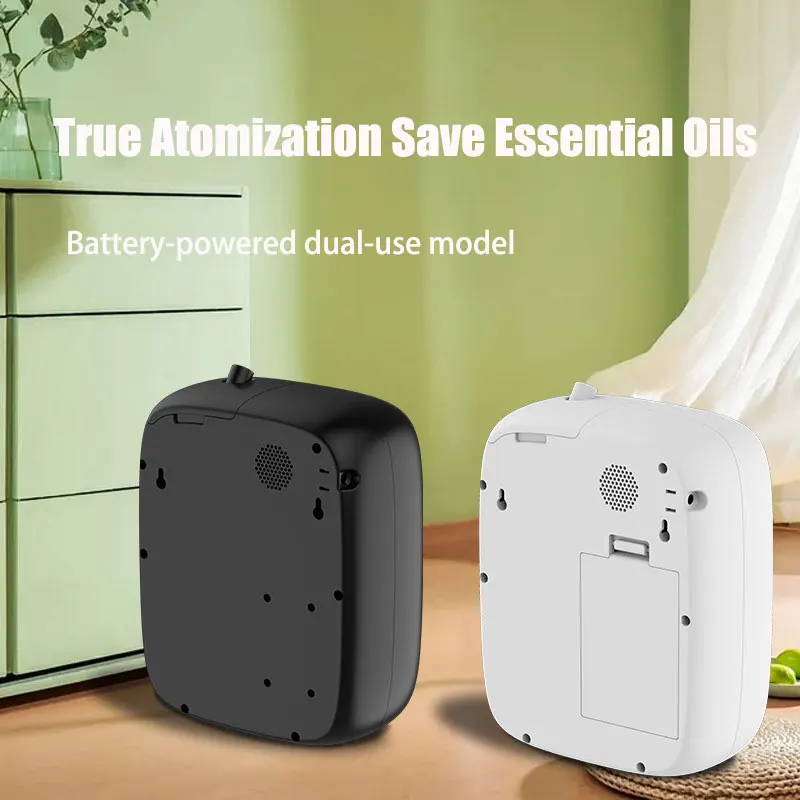 Nebulizer penyegar udara minyak esensial, penyebar wangi terpasang di dinding, Toilet Hotel kantor Digital 500ml