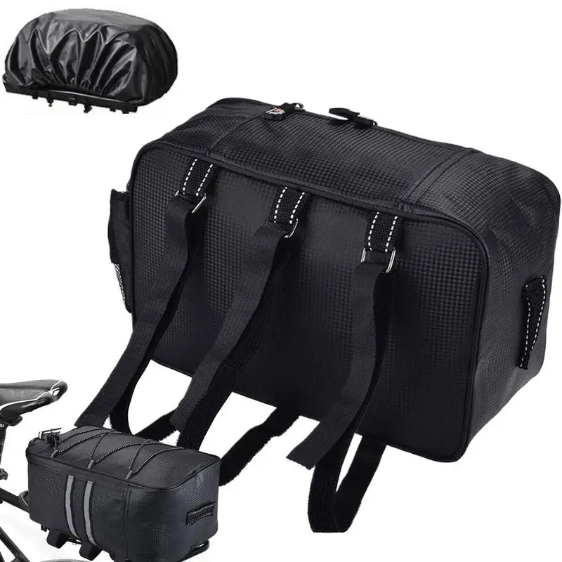 Cycling Seat Bag Motorcycle Seat Storage Pouch Large Capacity Saddle Pouch For Cyclists Electric Scooter Backseat Pack With