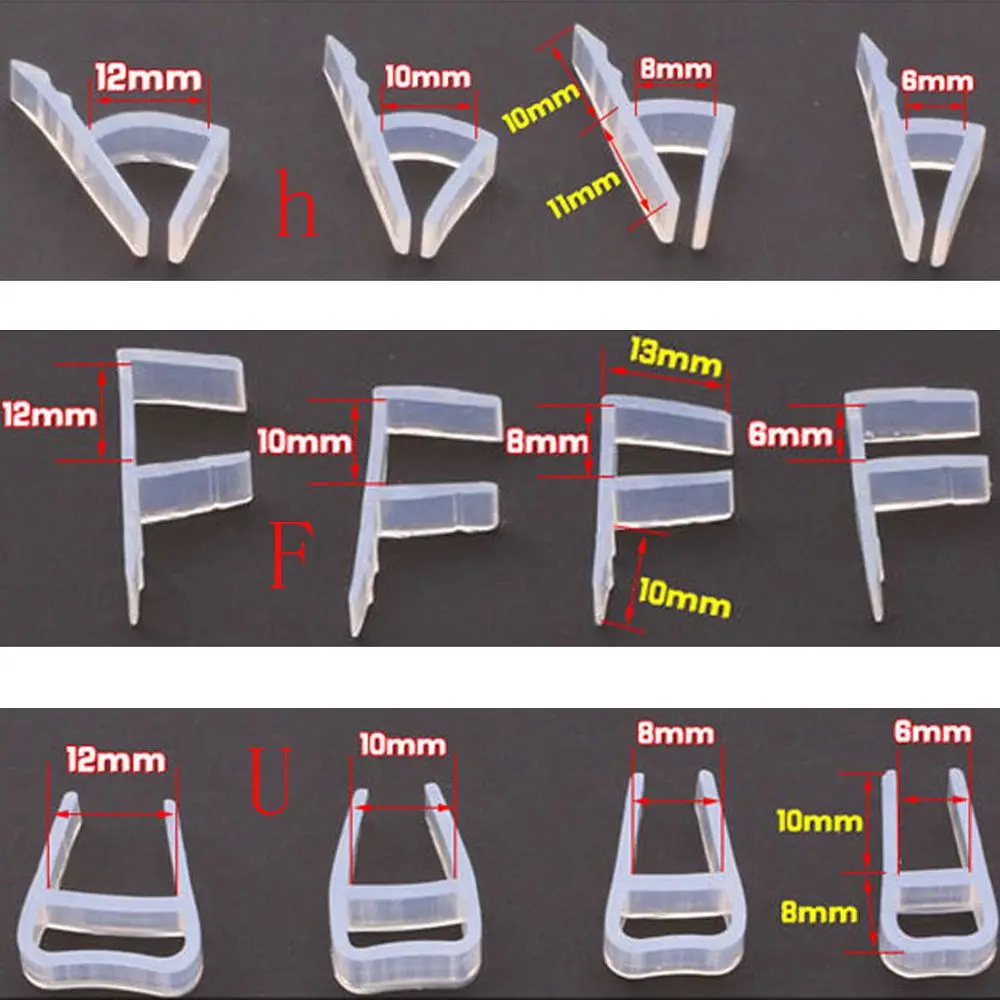 1M 6-12mm F U h Shape Glass Door Sealing Strips Silicone Rubber Window Glass Seal Strip Bath Screen Door Weatherstrip
