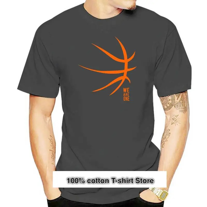 

Camiseta con estampado de letras para aficionados del equipo We Are One, playera de moda de baloncesto, 2024