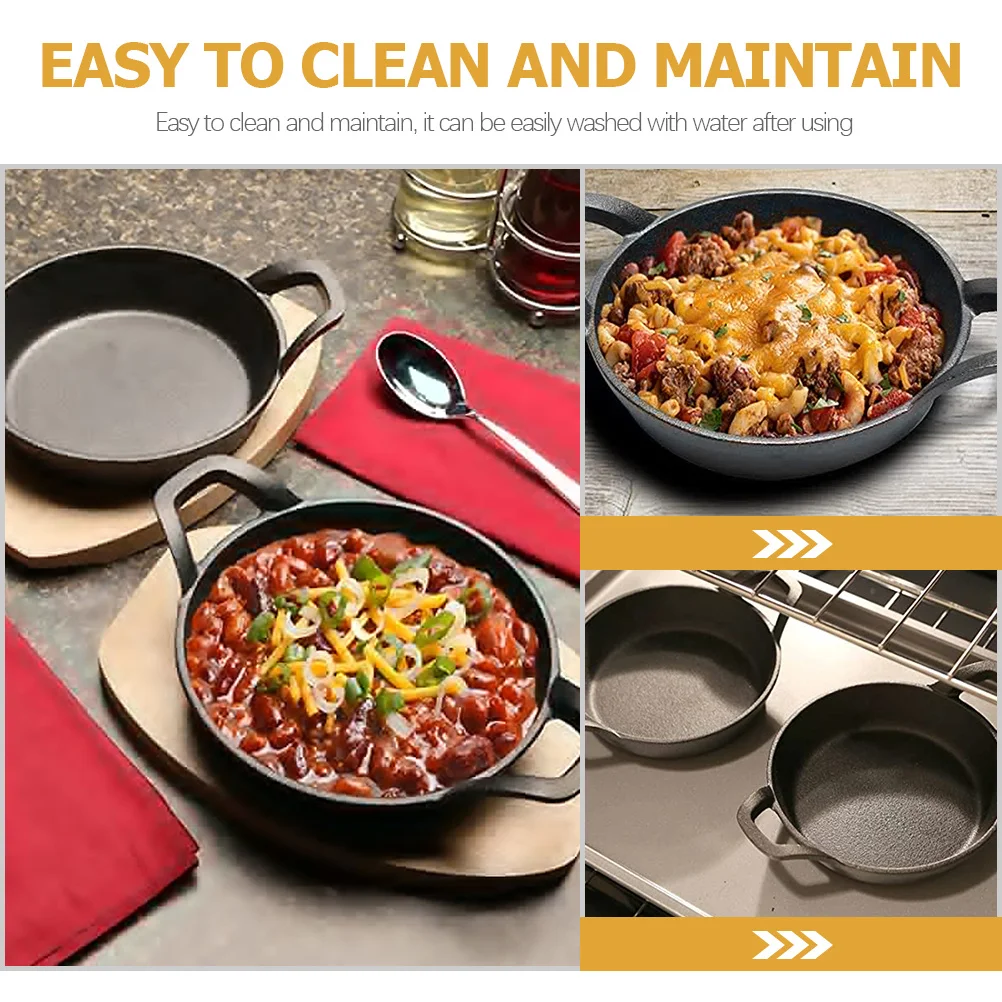 

1 набор мини-сковорок для яиц с антипригарным покрытием, многофункциональная посуда для блинов для индукционной печи, барбекю, завтрака, кемпинга, кухонная фритюрница