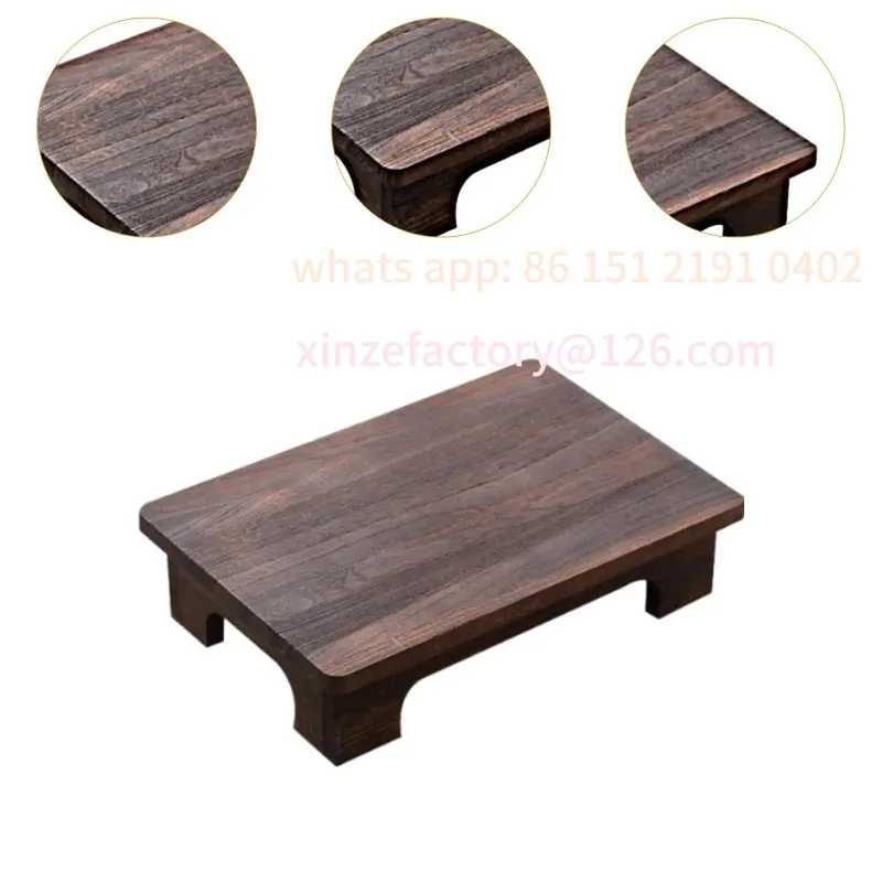 

Customizable Wood Low Tea Coffee Table Tatami Table For Balcony Living Room Sitting On The Floor Compact Window Sill