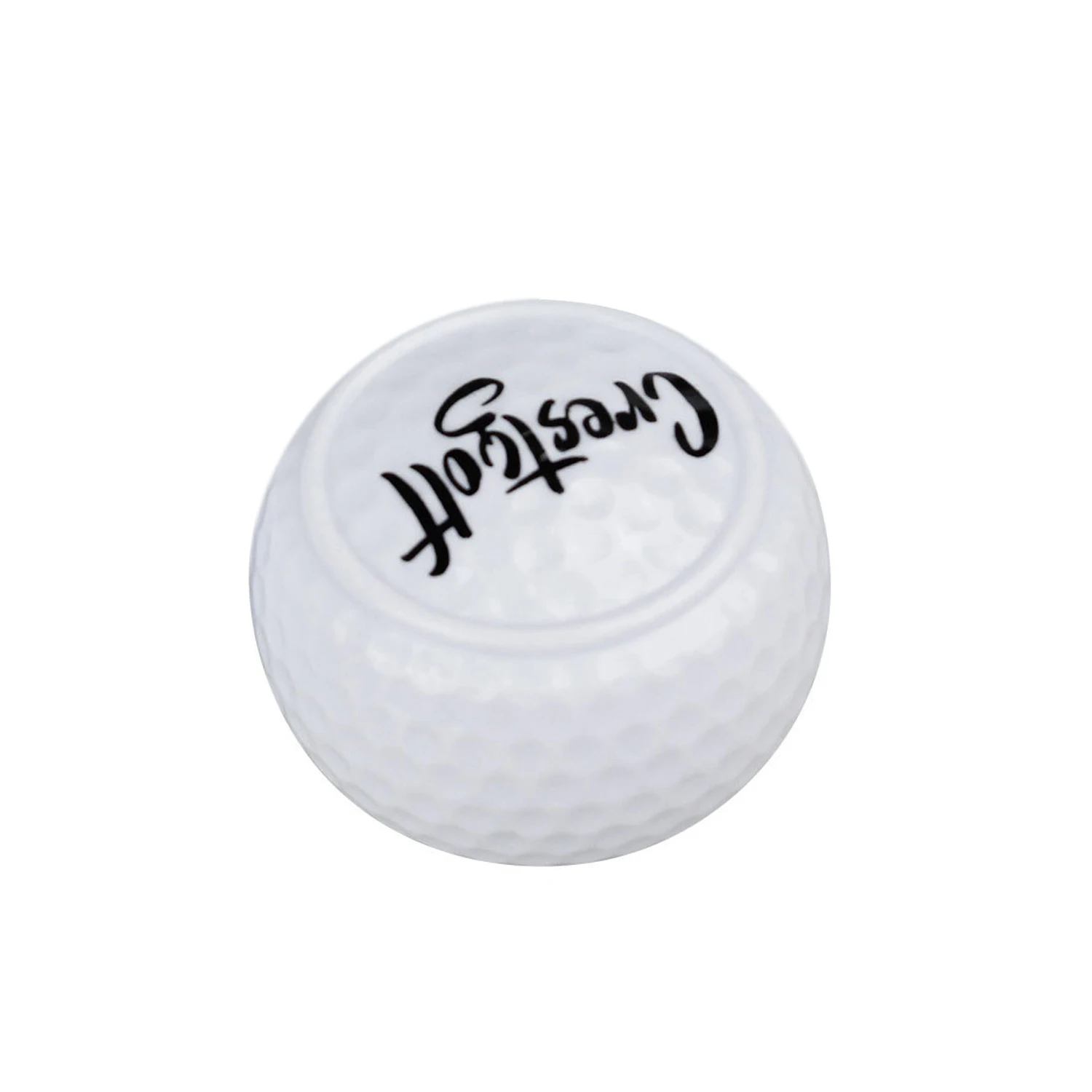 

1pc Flat Shaped Golf Ball Putting Practice Balls Golf Accessories White for Beginners Lightweight Portable Training Aid