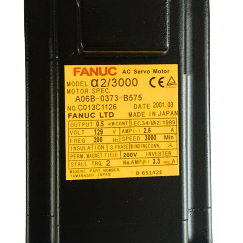 

Серводвигатель Fanuc A06B-0373-B575, проверен, исправен, в наличии.