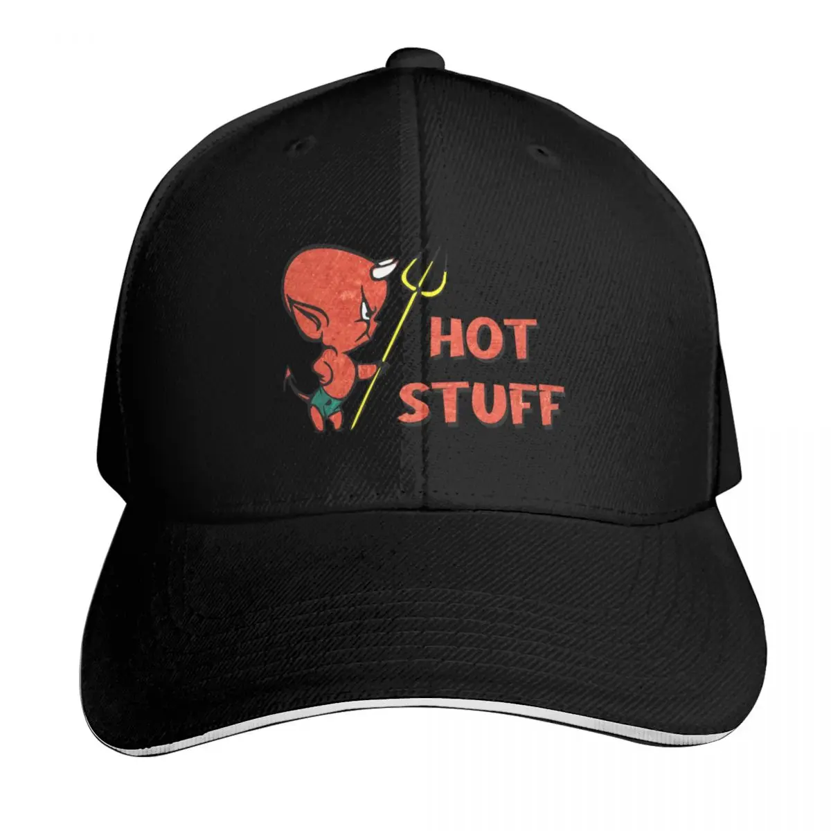 Hot Stuff Baby Devil Baseball Cap Sun Protection UPF 50+ Breathable Mesh Back Adjustable Buckle Closure