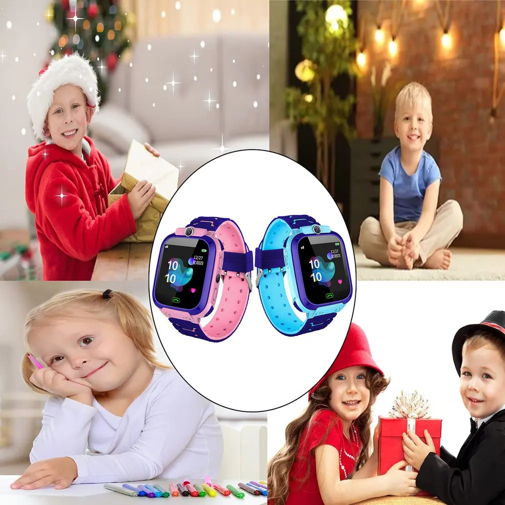 Q12 Smart Watch For Kids Smart Watches For Boys Girl Smartwatch GPS Tracker Watch Wrist Mobile Camera Cell Phone Christmas Gifts