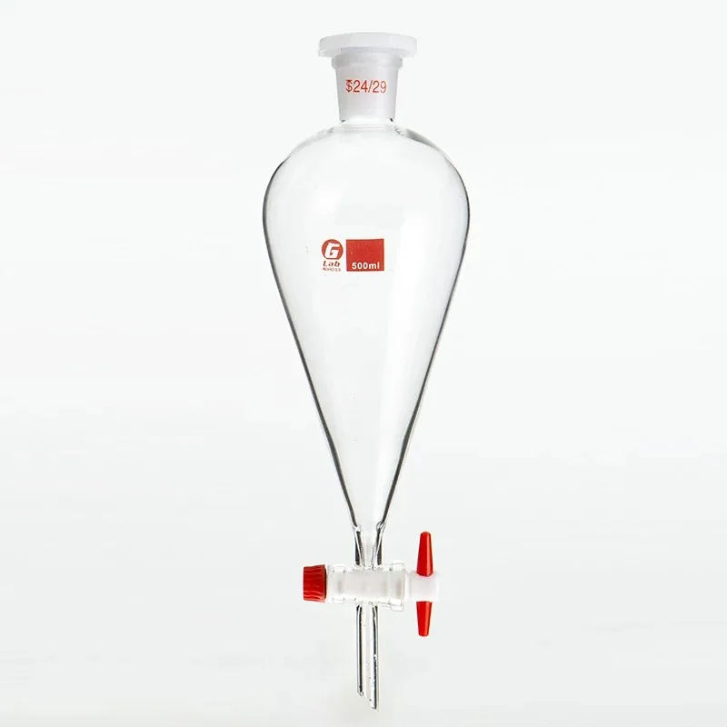 30 مللي-1000 مللي مختبر الزجاج على شكل كمثرى قمع فصل فصل يوريفاي زيت طبيعي فصل التجربة الكيميائية #2