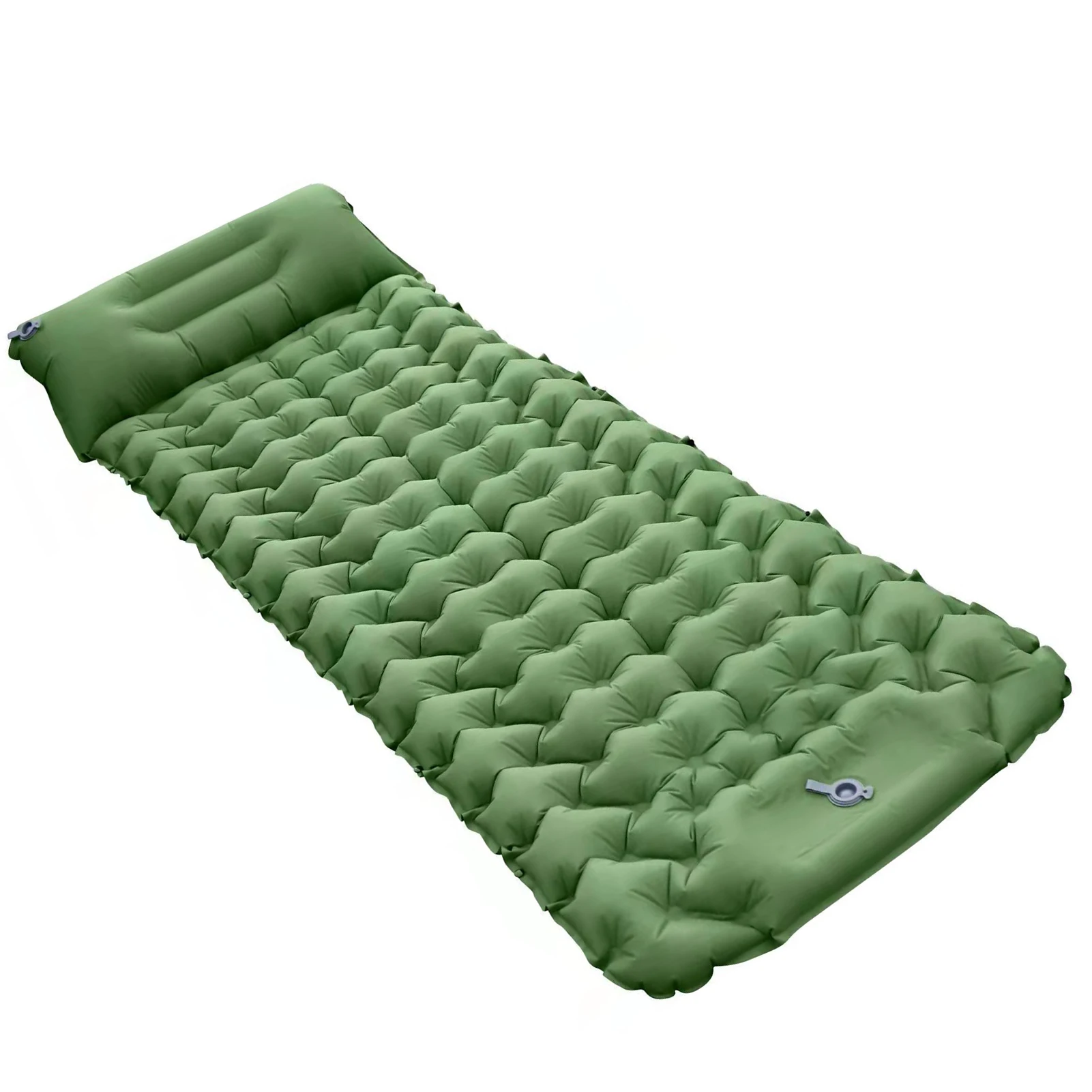 

Portable Inflatable Sleeping Pad Extra Wide with Pillow Built-in Foot Pump Ultralight Mat Suitable for Hiking